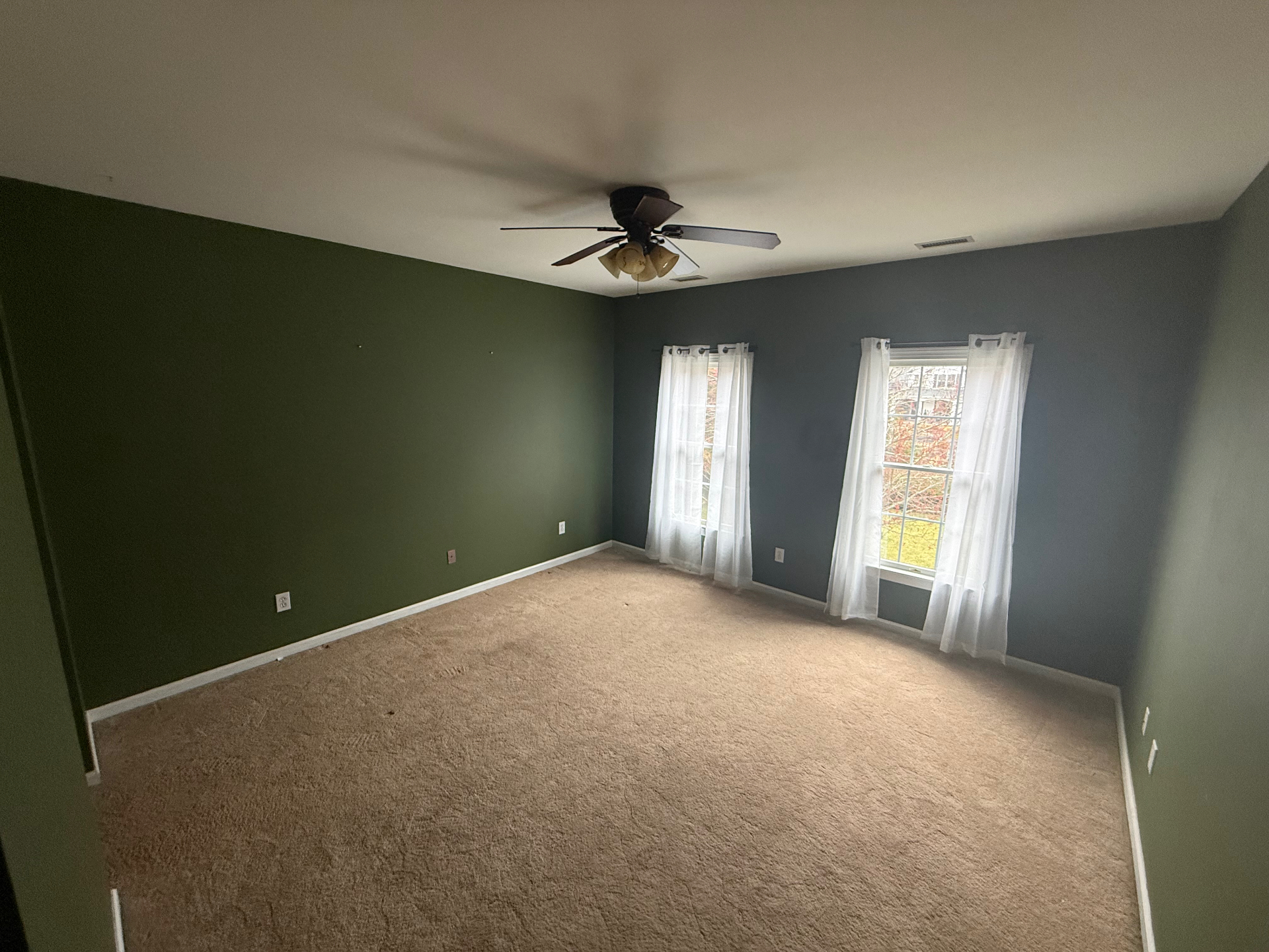 Bedroom before conversion into a home office